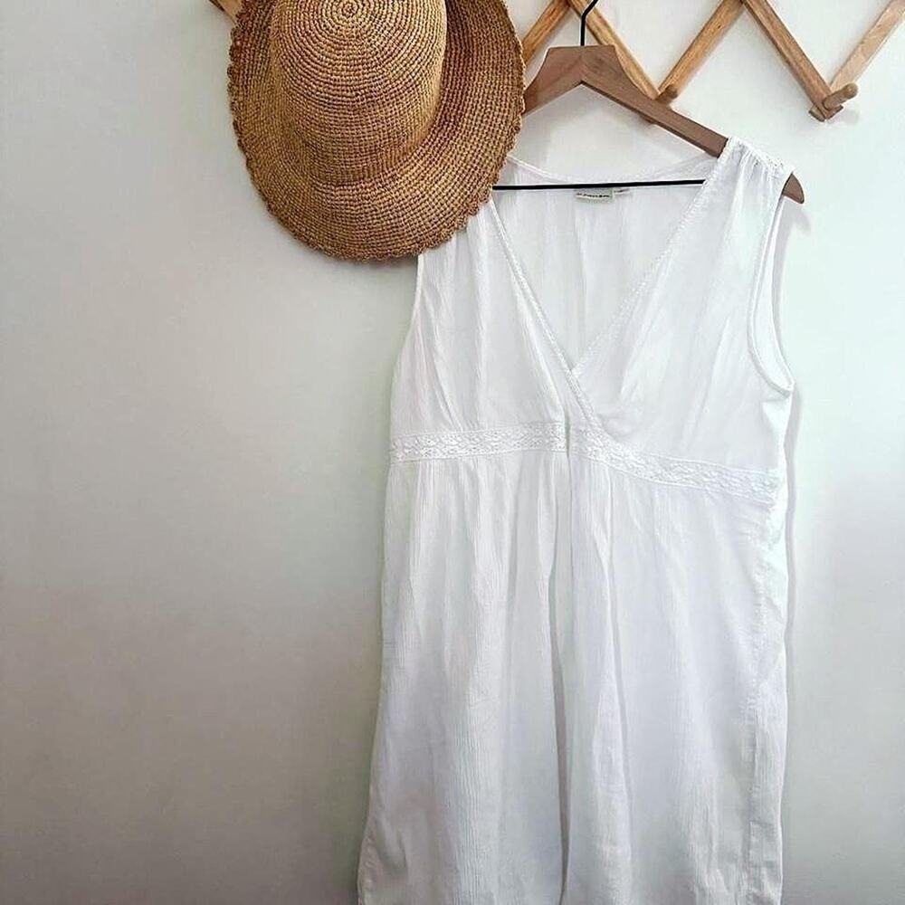 St johns bay white cotton tank/dress